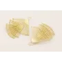 Pendientes triangulos con palitos rematados con bo