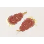 Pendientes perno listón plano con filigrana esmalt