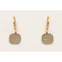 Pendientes cierre aro baño ORO18K-3 micras, colgan