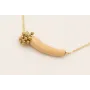 Collar cadena acero inoxidable con tubo curvado es