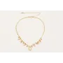 Collar cadena strass cristal rectangular con colga