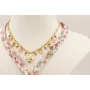 Collar cadena strass cristal rectangular con colga