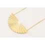 Collar cadena mini strass blanco con colgante aban