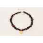 Collar chips coral marrones con burruño micro tubo