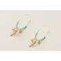 Pendientes aro grande acero inoxidable con discos 