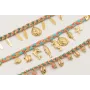 Pulsera trenza hilo macramé color teja, rosita, tu