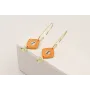 Pendientes acero inoxidable gancho semicerrado con