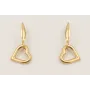Pendientes acero inoxidable gancho gota con colgan