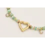 Pulsera discos coral color turquesa, bolas facetad