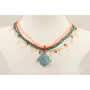 Collar varias vueltas con semipreciosas azules, tu