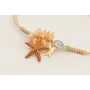 Pulsera hilo dorado con nudo serpiente, burruño fa