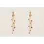 Pendientes gancho sencillo con fleco de cadena dis