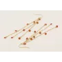 Pendientes gancho sencillo con fleco de cadena dis