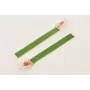 Pendientes perno escarabajo teja y morado con flec