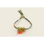 Pulsera liberti flores tonos verdes con burruño mi