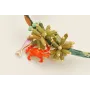 Pulsera liberti flores tonos verdes con burruño mi