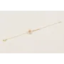 Pulsera cadena perlas, cadena strass bagette crist