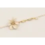 Pulsera cadena perlas, cadena strass bagette crist