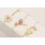 Pulsera cadena perlas, cadena strass bagette crist