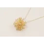 Collar cadena micro perla con bola estrella de aba
