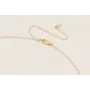 Collar cadena micro perla con bola estrella de aba
