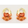 Pendientes gancho sencillo con disco donut lenteju