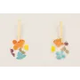 Pendientes lámina satinada y lentejuela ovalada co