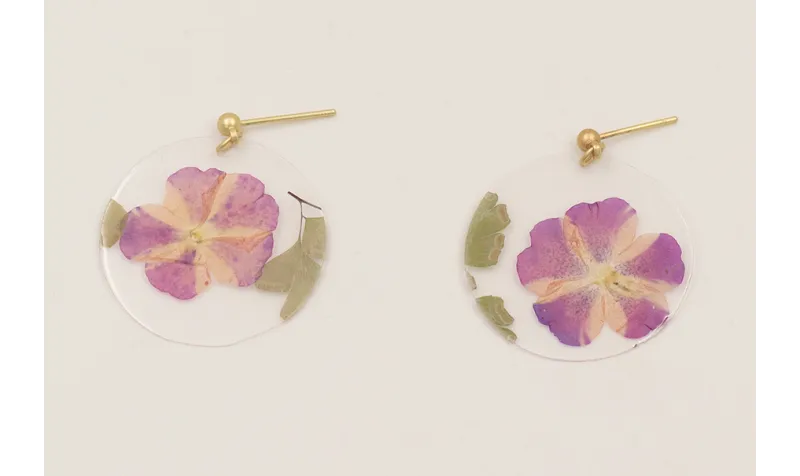 Pendientes bolita dorada mate y lentejuela disco c