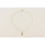 Collar ORO18K cadena eslabón pequeño con colgante