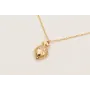 Collar ORO18K cadena eslabón pequeño con colgante