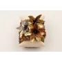 Pulsera ancha con 7 vueltas de facetadas irregular