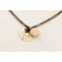 Collar cadena strass rectangular negra con colgant