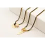Collar cadena strass rectangular negra con colgant