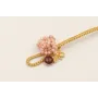 Pulsera hilo dorado nudo macramé cierre eslabón ja