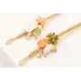 Pulsera nudo macramé hilo dorado con burruño facet