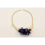 Collar cadena eslabón retorcido dorado mate, cocod