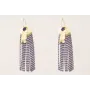 Pendientes chapa curvada martilleada dorada mate c