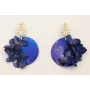 Pendientes lámina satinada con escarabajo pequeño