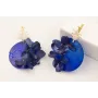 Pendientes lámina satinada con escarabajo pequeño