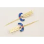 Pendientes esfinge esmaltada azul, negro,rojo con