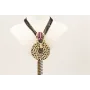 Collar cadena facetadas negras con escarabajo esma