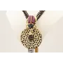 Collar cadena facetadas negras con escarabajo esma