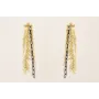 Pendientes con 4 anillas colgantes fleco distntas 