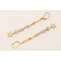 Pendientes ACERO INOXIDABLE semipreciosas engarzad
