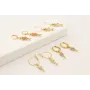 Pendientes ACERO INOXIDABLE gancho cerrado con col