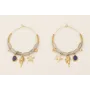 Pendientes ACERO INOXIDABLE aro grande con nudo ma
