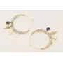 Pendientes ACERO INOXIDABLE aro grande con nudo ma