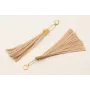 Pendientes ACERO INOXIDABLE fleco lazo vichy cuadr