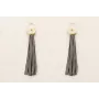 Pendientes ACERO INOXIDABLE aro pequeño floco lazo