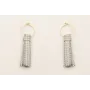 Pendientes ACERO INOXIDABLE aro pequeño con fleco